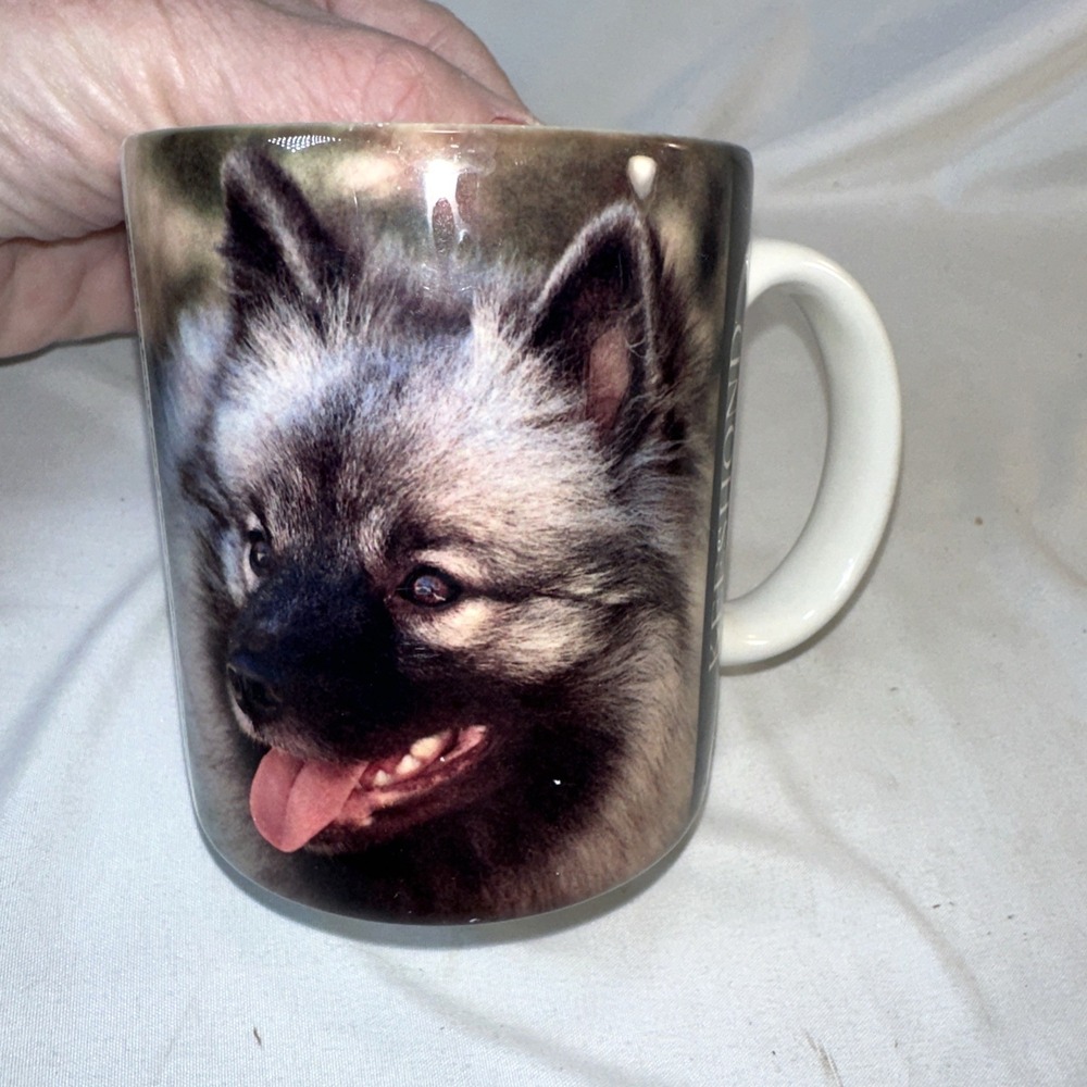 Vintage 1994 Keeshond Dog XPRESS Coffee Mug